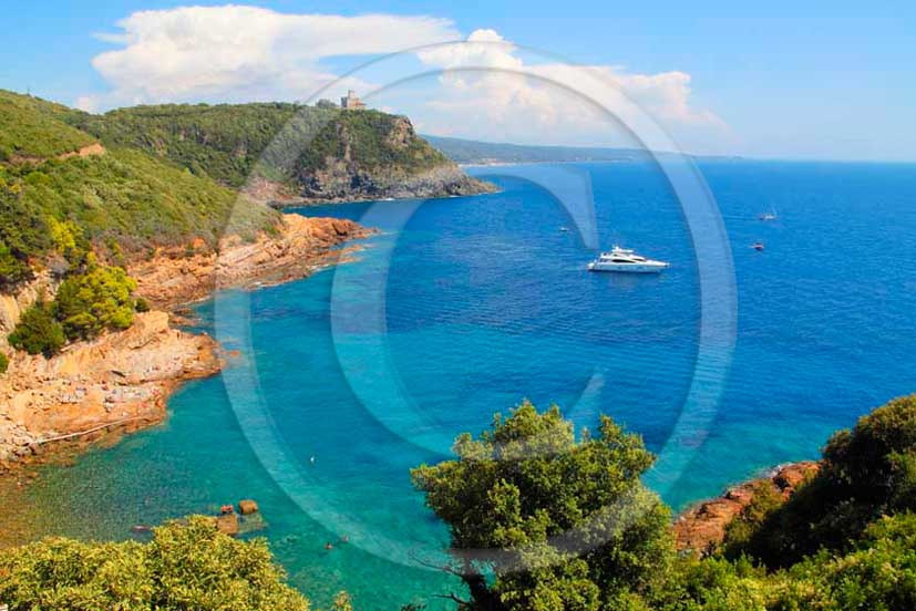 2012 - View of the coast of Calignaia Gulf on Tirreno sea near Livorno town.