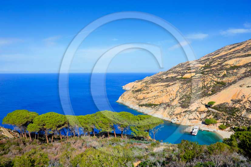 2012 - View of Saint Maria beach at Isle of Montecristo, Tirreno sea.