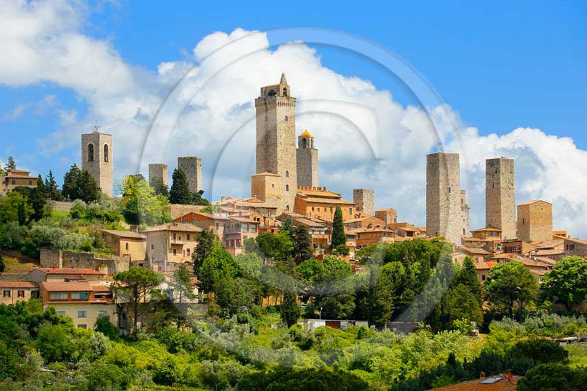 2013 - View of the towers of the town of San Gimignano.